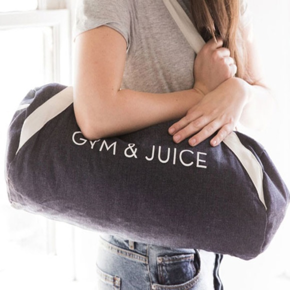 PRIVATE PARTY Handbags - Gym and Juice Gym Bag by Private Party blue